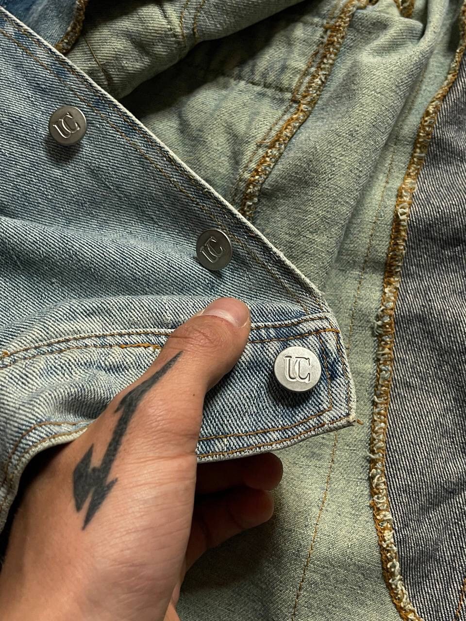Designer × Vintage Patchwork Vintage Denim Jacket: made in Italy Size US M / EU 48-50 / 2 - 11 Thumbnail