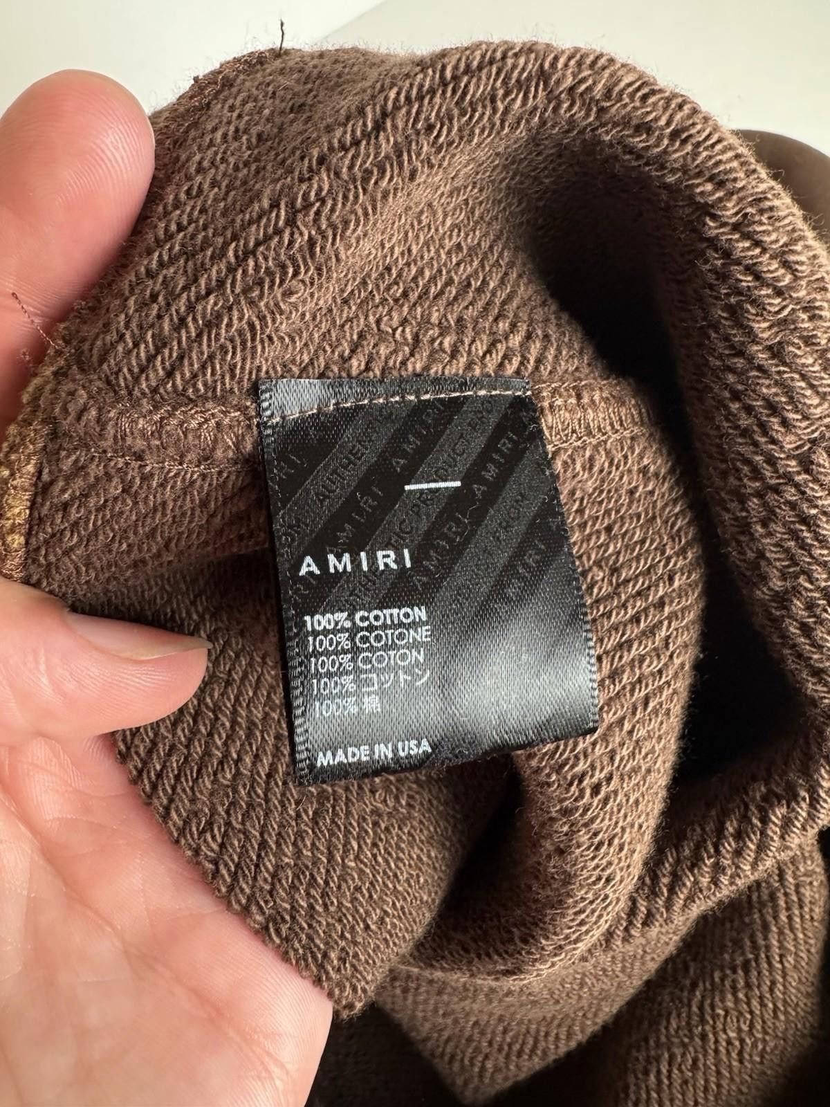 Amiri Amiri Brown Logo Sweatshirt Size M New Crewneck Pullover Size US M / EU 48-50 / 2 - 4 Thumbnail