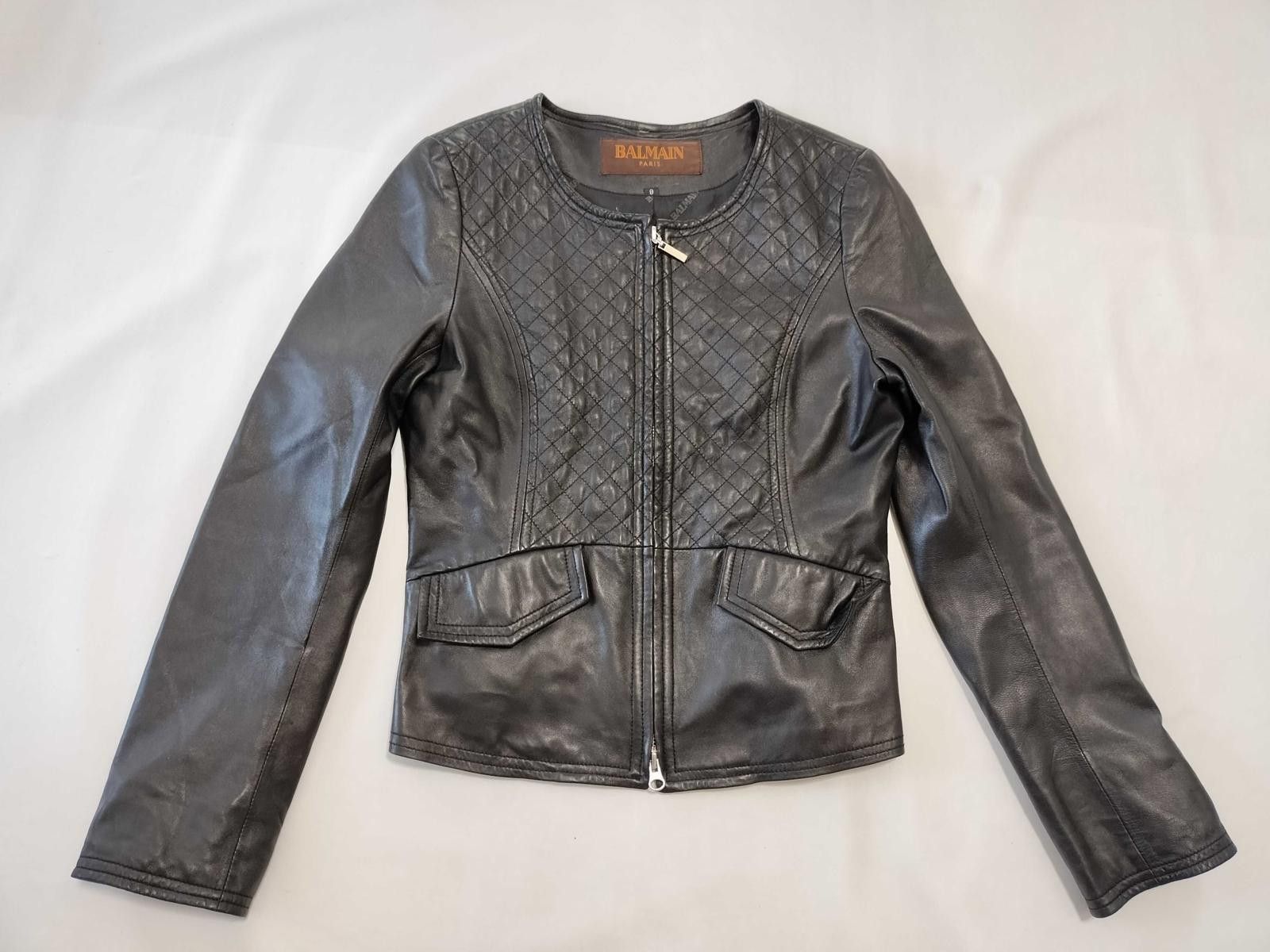 Balmain Balmain Quilted Leather Jacket Size ONE SIZE - 1 Thumbnail