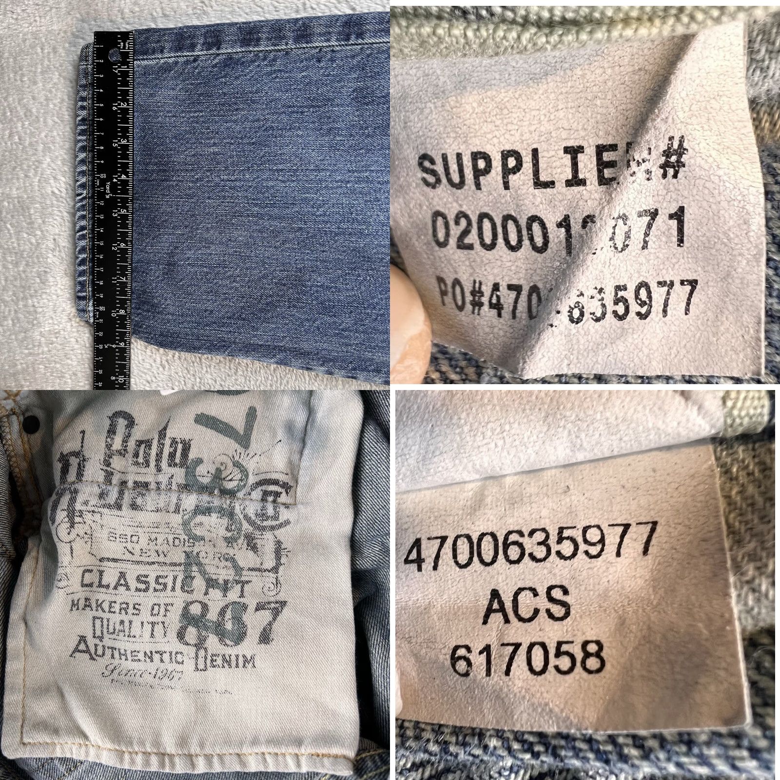 Polo Ralph Lauren VINTAGE Polo Ralph Lauren Jeans Mens 38x32 Blue Classic Fit 867 Straight Denim 5-Pocket Style Straight 90s Preppy Men Jeans Size US M / EU 48-50 / 2 - 8 Thumbnail