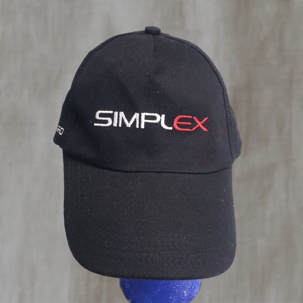 Vintage Unbranded Simplex Black Adjustable Cap Hat Men One Size Black Adjustable Hat Cap Size ONE SIZE - 1 Thumbnail