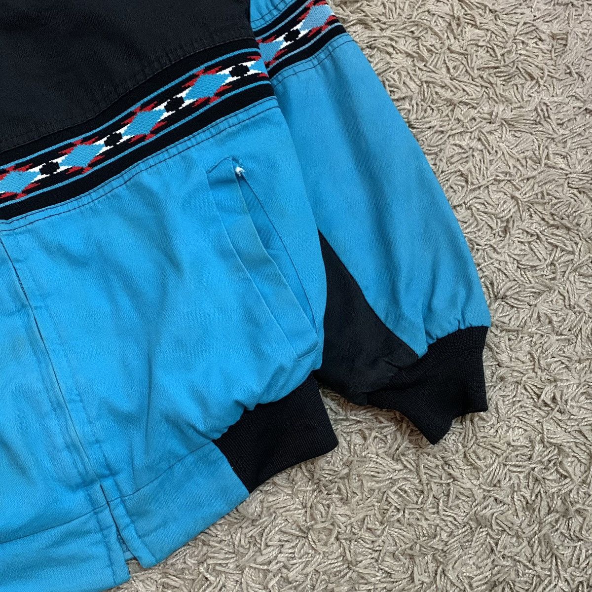 Vintage 1990’s West Frontier “Blue Aztec” Two-Tone Santa Fe Jacket Size US M / EU 48-50 / 2 - 5 Thumbnail