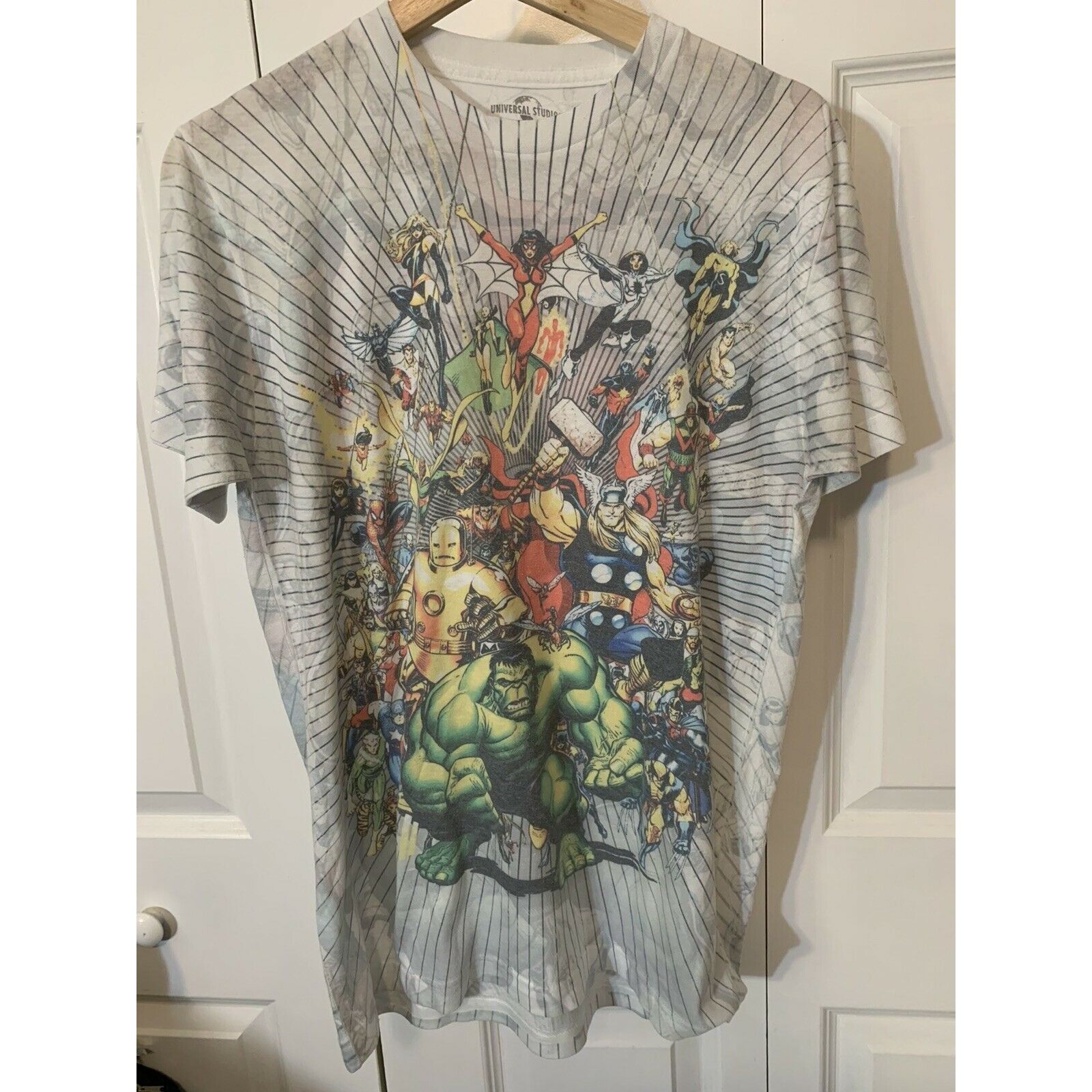 Universal Studios Vtg Universal Studios Men’s Sz M marvel universe Hulk Thor Size US M / EU 48-50 / 2 - 3 Thumbnail