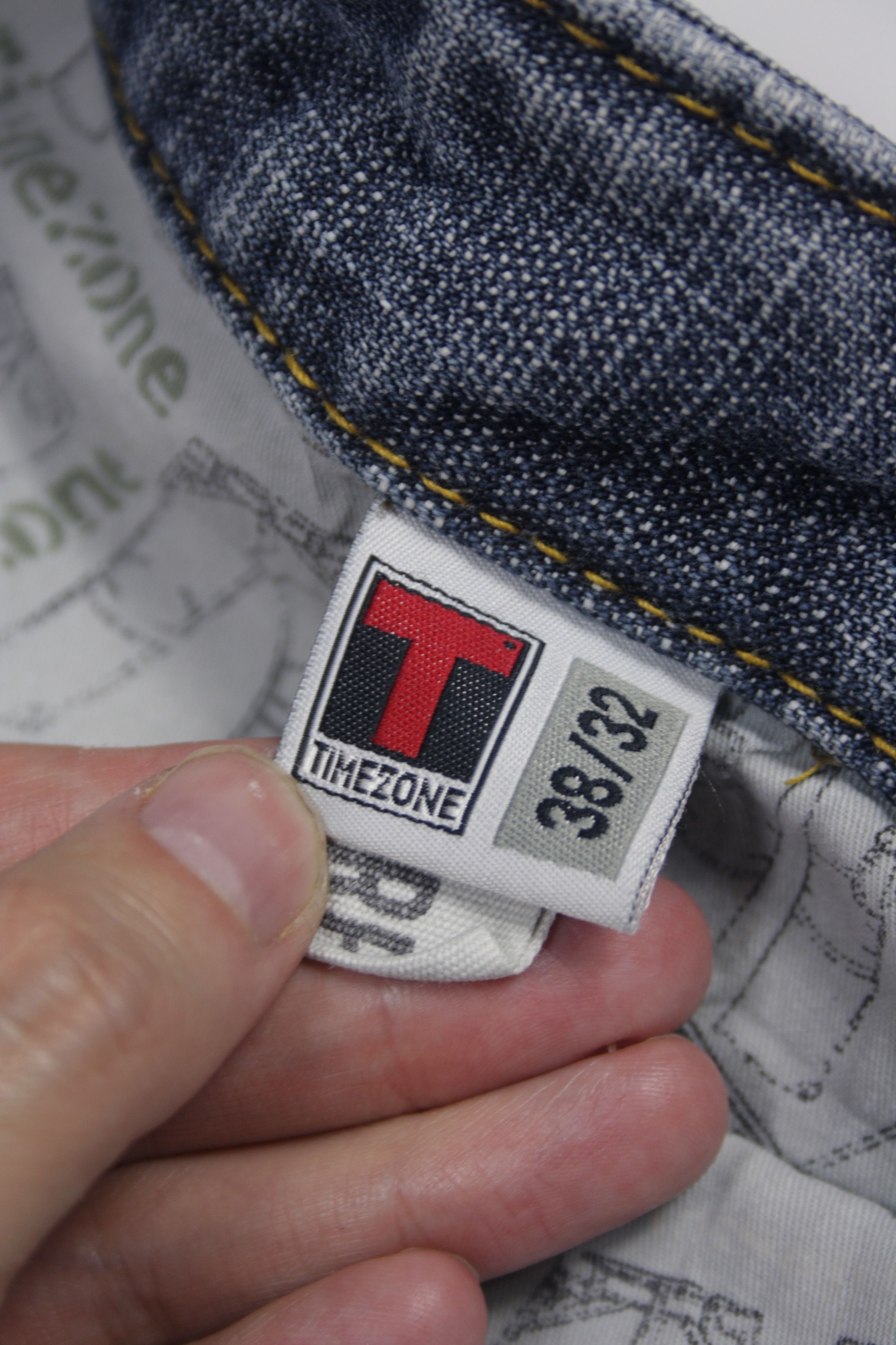 Vintage Timezone Y2K Cesare Double Knee Wide Leg Straight Jeans Size US 38 / EU 54 - 10 Thumbnail