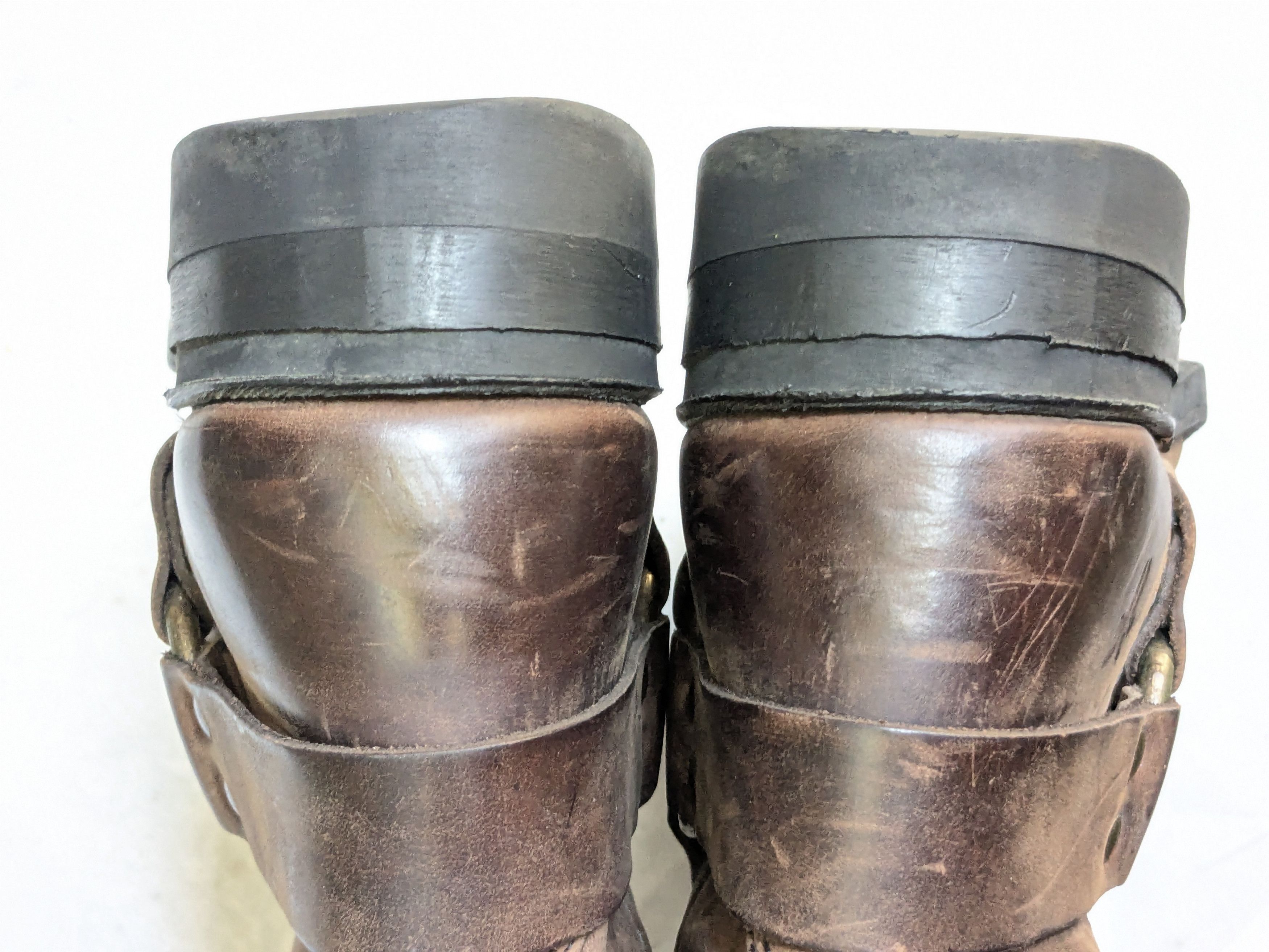 Frye Frye Harness Boots Brown Leather 10 M Buckle Size US 10 / EU 43 - 16 Thumbnail