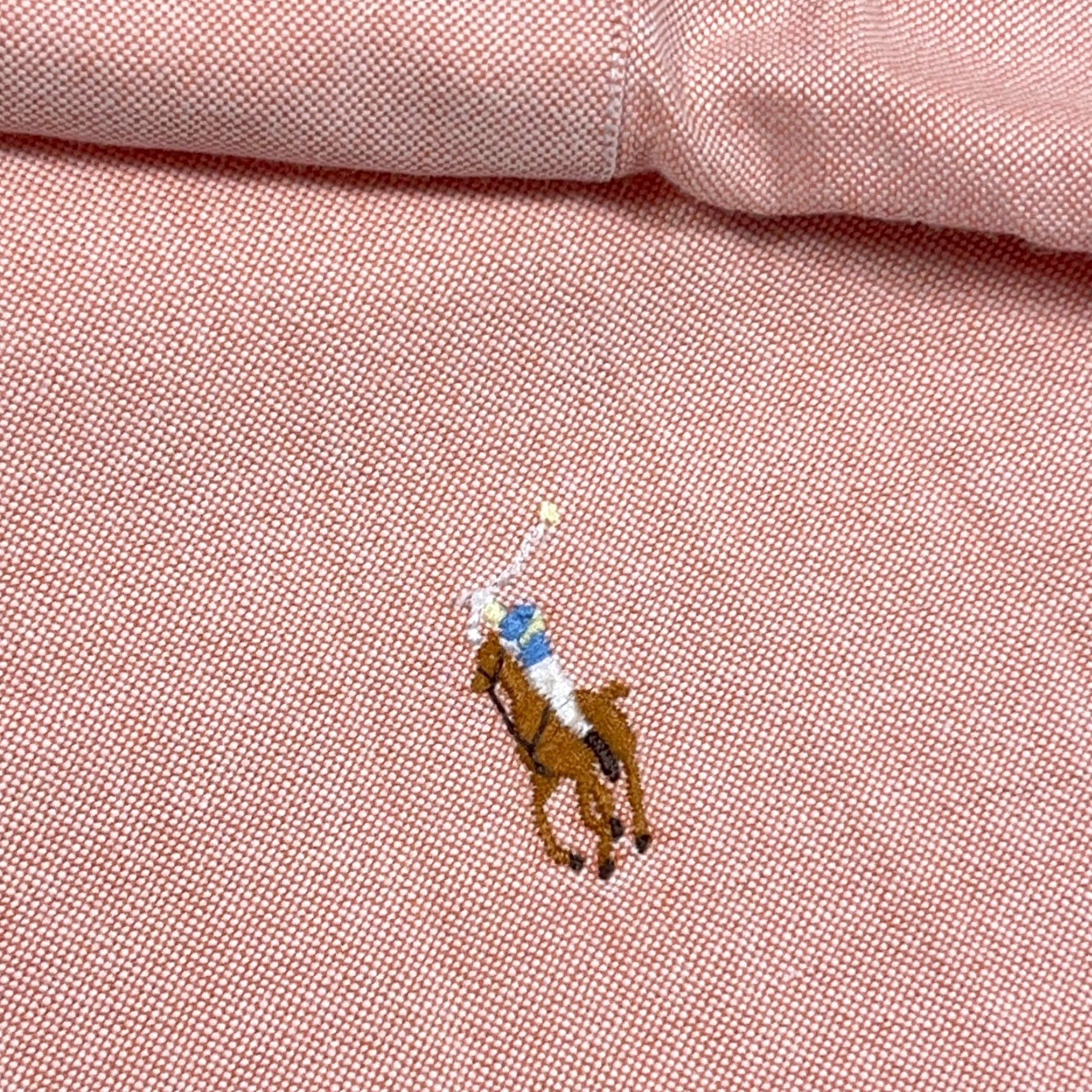 Ralph Lauren Ralph Lauren Orange Button-Up Shirt Men L Cotton Oxford Casual Business Dress Polo Pony Vintage: No (adjusted within rules) Size 42R - 5 Thumbnail