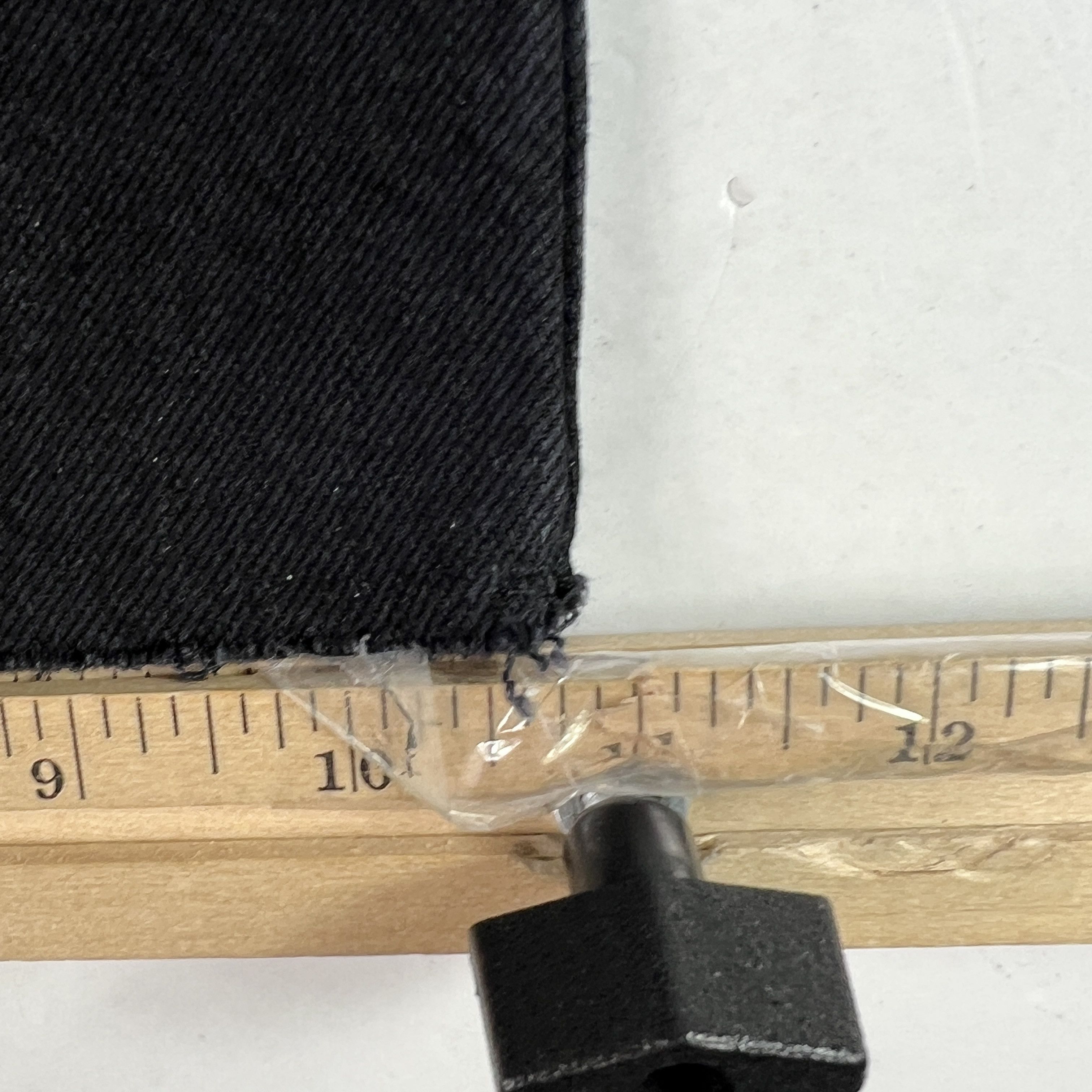 Zara Zara Jeans High Rise Wide Leg Black Raw Bottom Hem Denim Size 33" - 15 Thumbnail