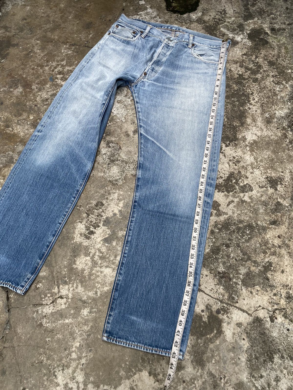 Evisu Evisu Faded Blue Straight Denim Pants Size US 36 / EU 52 - 14 Thumbnail