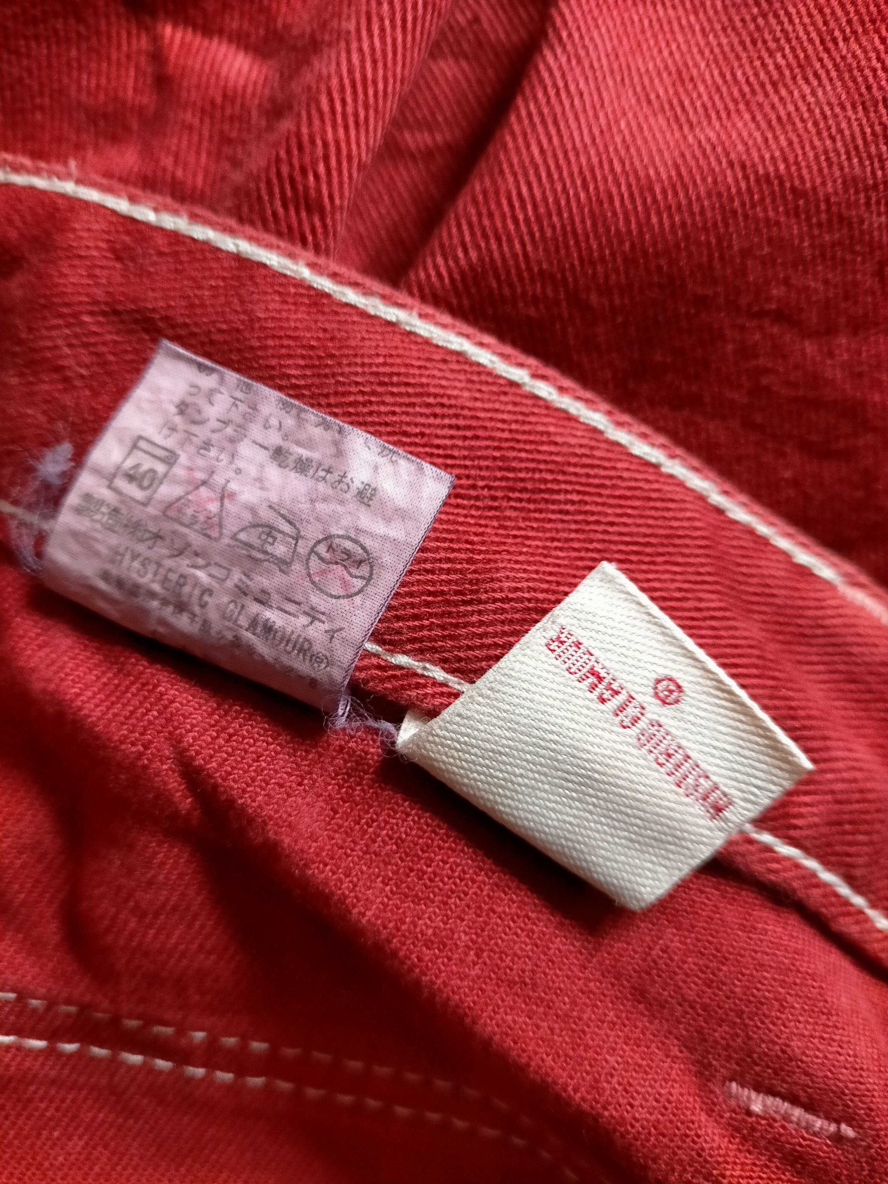Hysteric Glamour Hysteric Glamour Bush Pants skinny Red Jeans Size US 30 / EU 46 - 8 Thumbnail