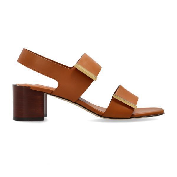Leather Sandals in Brown, Women's (Size 7)
