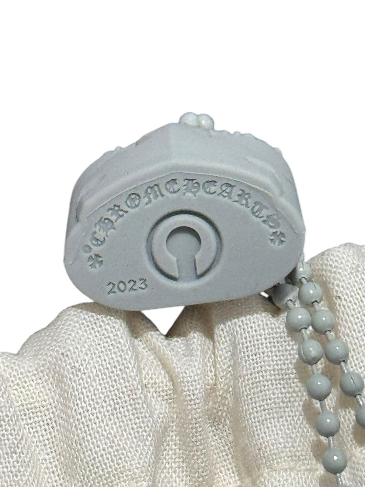 Chrome Hearts Chrome Hearts Silicone Lock Necklace Grey Size ONE SIZE - 3 Thumbnail