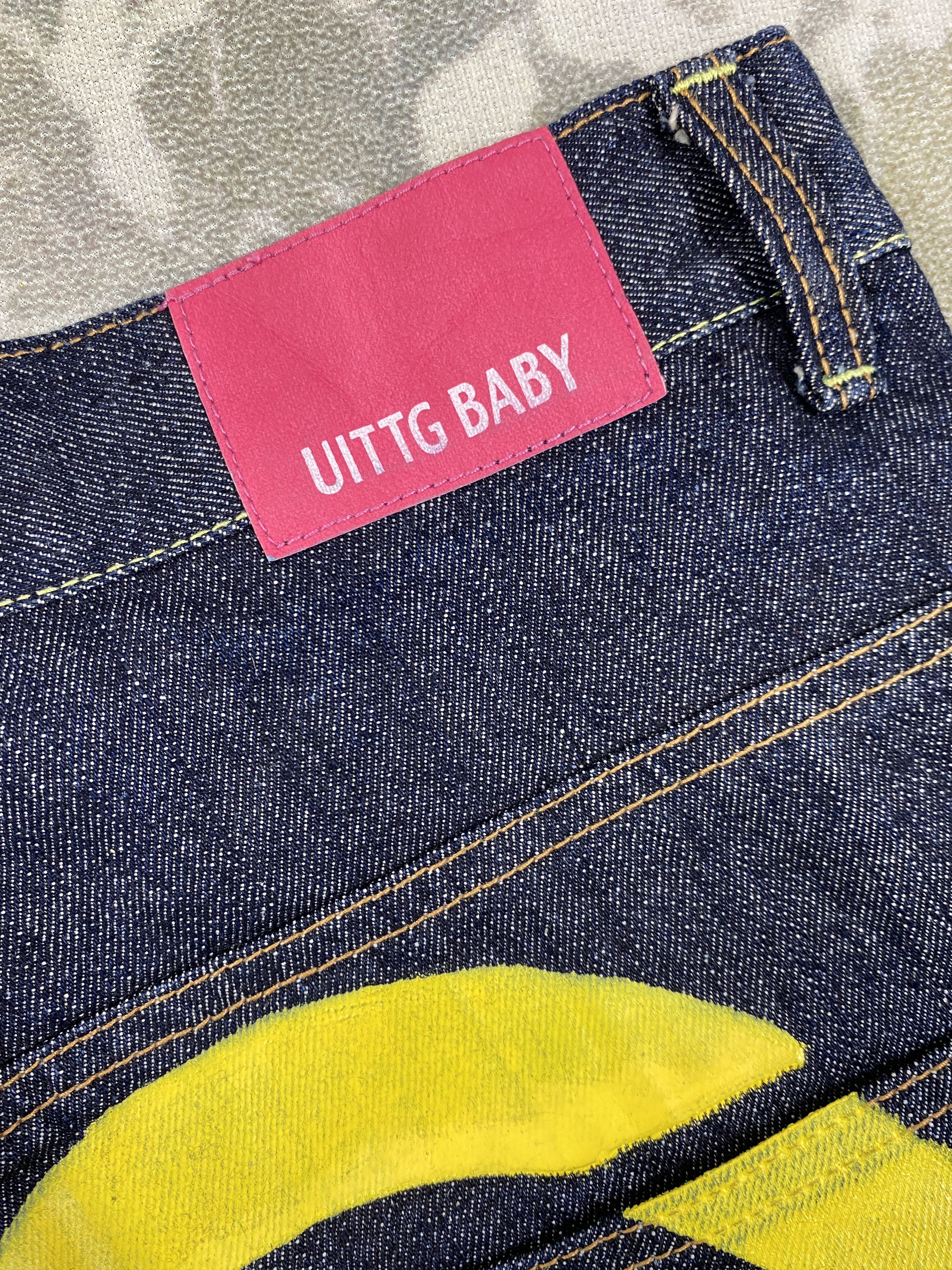 If Six Was Nine Japanese Brand Printed Uittg Baby Denim 30x32 -JN051 Size US 30 / EU 46 - 12 Thumbnail