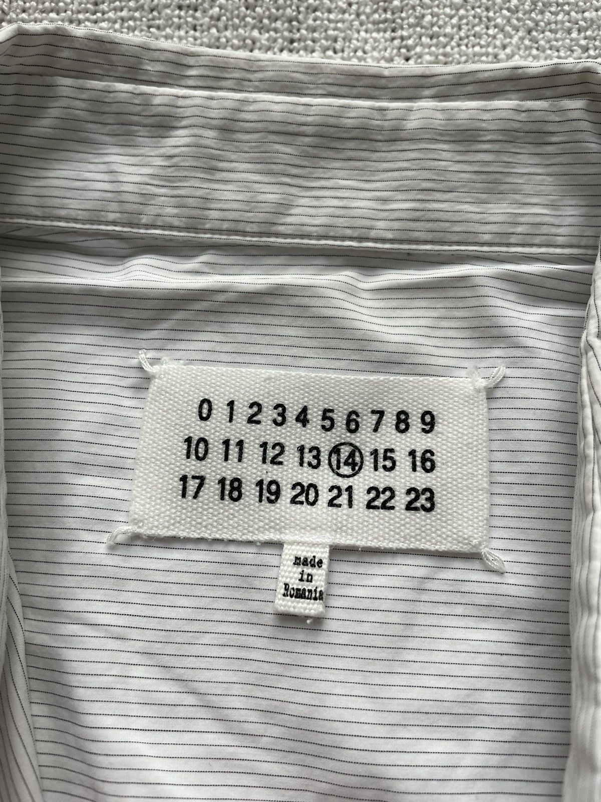 Maison Margiela Martin Margiela Vintage White Striped Cotton Shirt 52 Size Size US L / EU 52-54 / 3 - 3 Thumbnail
