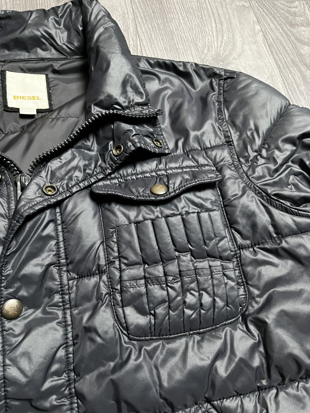 Diesel DIESEL Archive Y2K Tactical Puffer Jacket Black XL Size US XL / EU 56 / 4 - 3 Thumbnail
