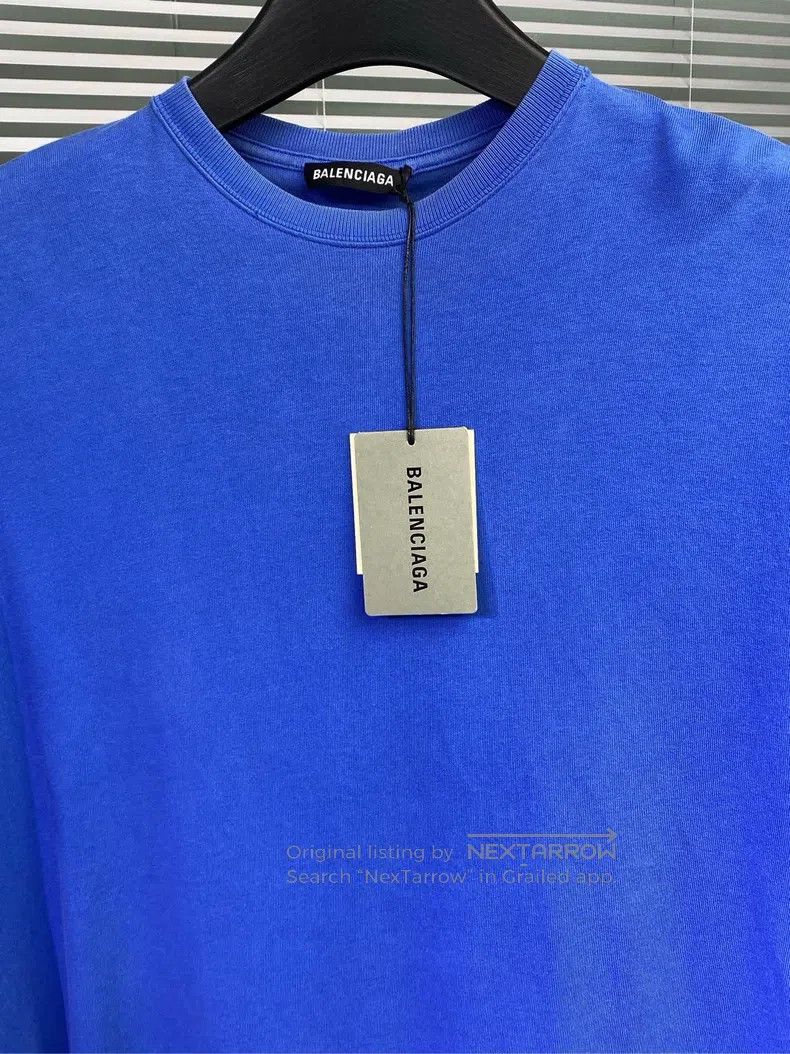 Balenciaga Balenciaga Short-sleeve T-shirt with back letter print log Size US XS / EU 42 / 0 - 3 Thumbnail