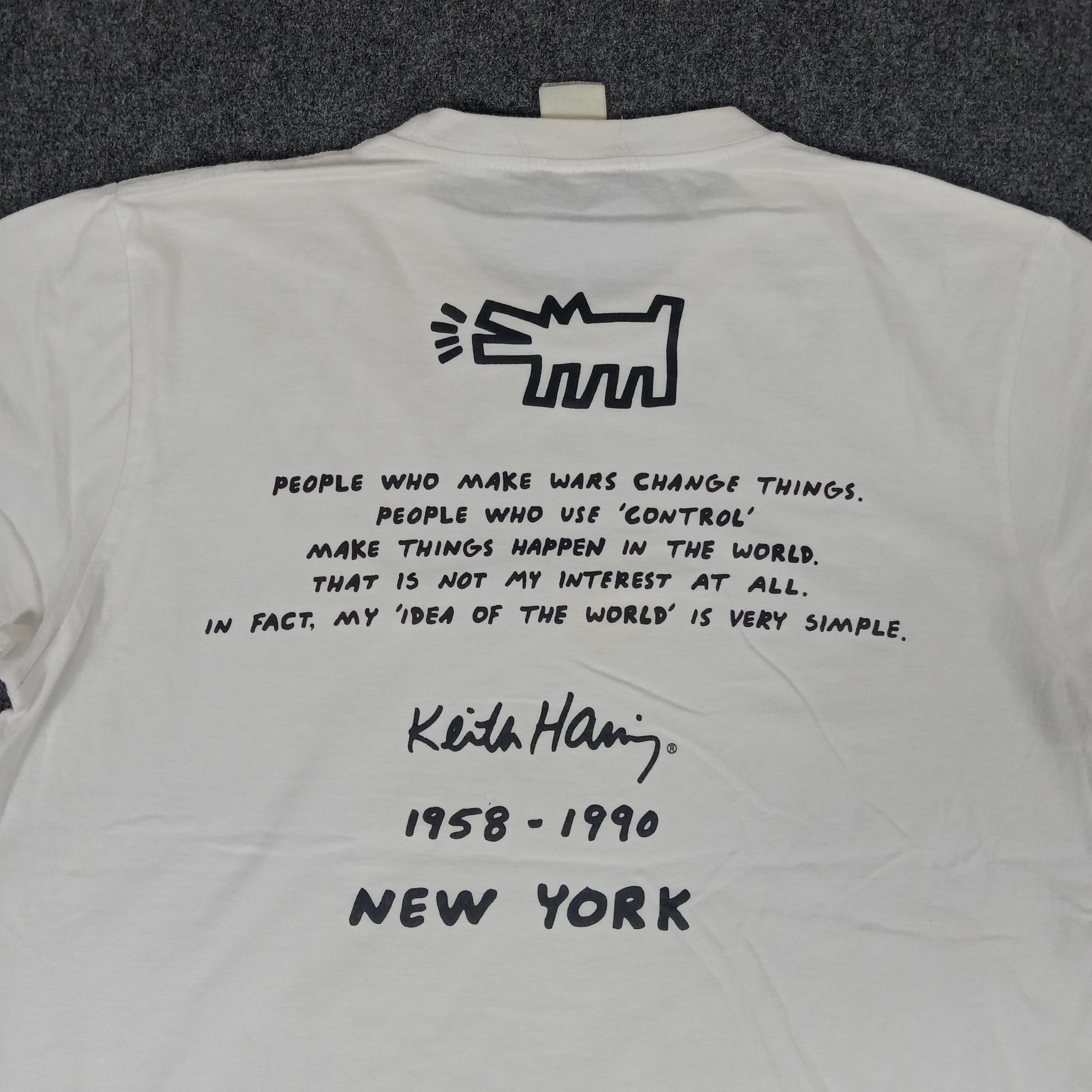 Keith Haring × Vintage Keith Haring American Pop Art Design Tshirt Size US M / EU 48-50 / 2 - 6 Thumbnail