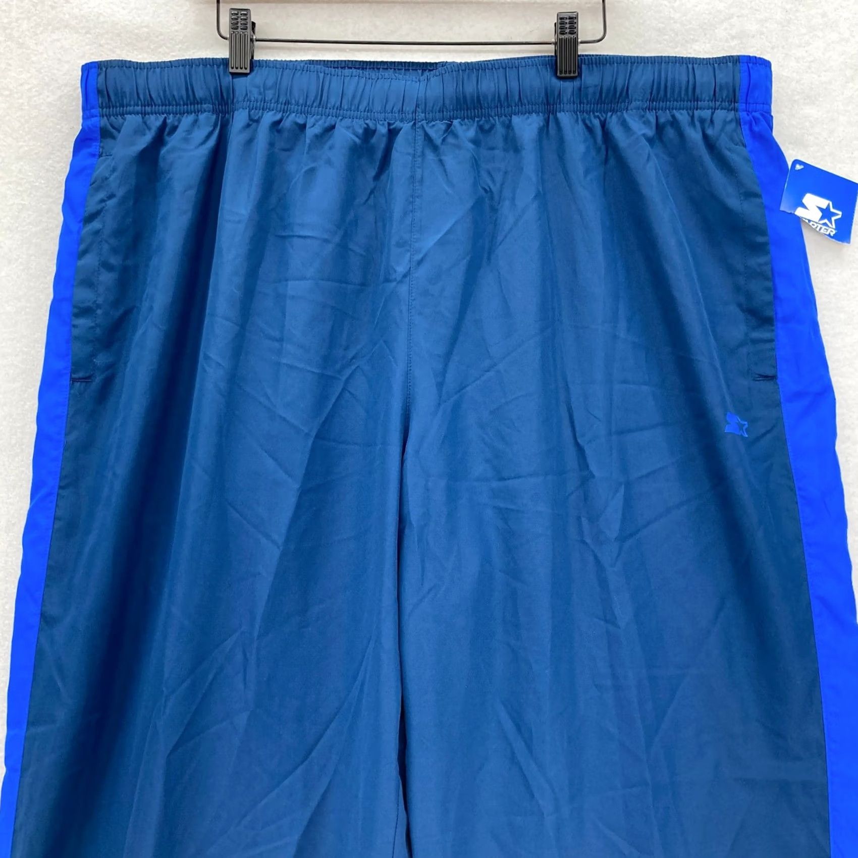 Champion VINTAGE Champion Warm Up Track Pants Mens 2XL Blue Lined Windbreaker Athletic Size US 39 - 2 Thumbnail