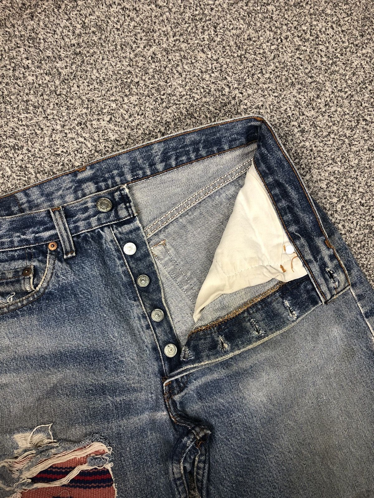 Japanese Brand × Levi's × Vintage Vintage Distressed Levis LVC Kurt Cobain Style Jeans Size US 31 - 8 Thumbnail