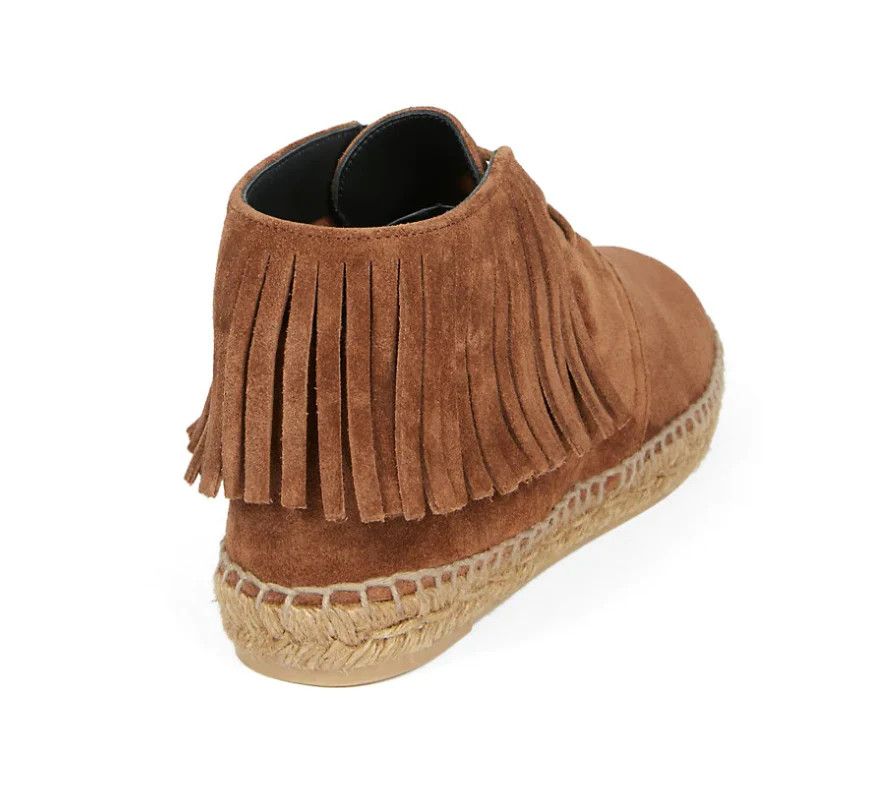 Saint Laurent Paris o1b1hav110824 Mid-Top Espadrilles Suede Boots in Brown Size US 8 / IT 38 - 3 Thumbnail