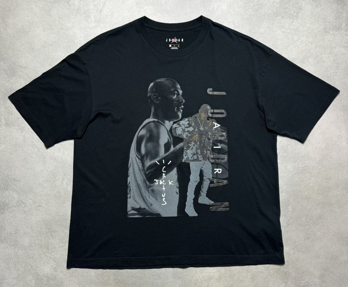 Jordan Brand Air Jordan Cactus Jack by Travis Scott T-Shirt Big Logo Size US L / EU 52-54 / 3 - 1 Thumbnail