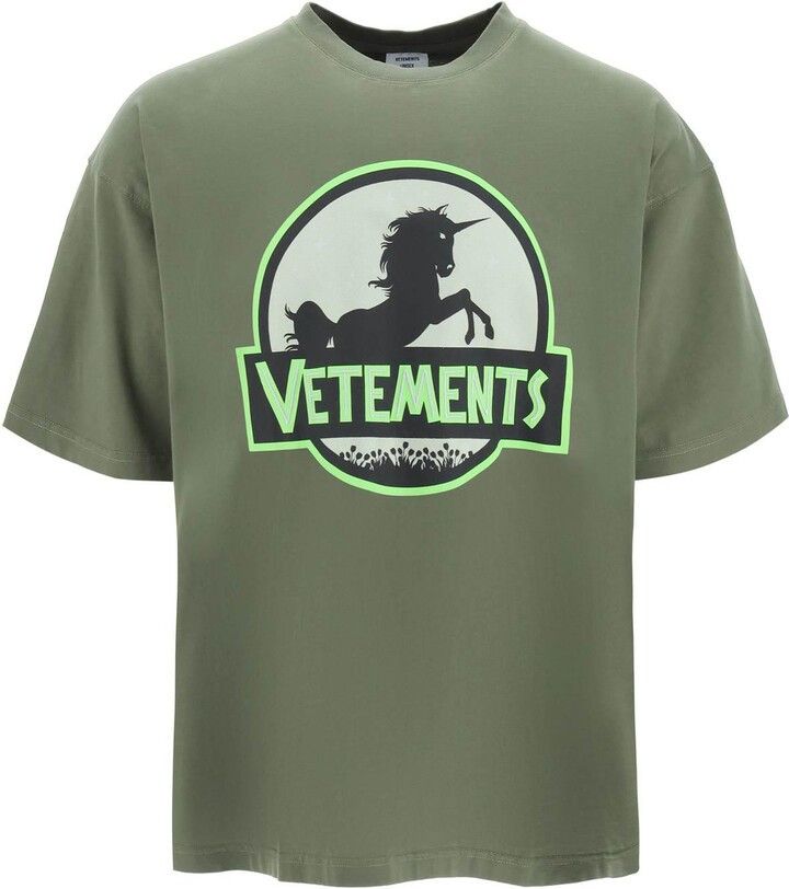 Vetements o1y0924 T-Shirt in Military Green Size US L / EU 52-54 / 3 - 1 Thumbnail