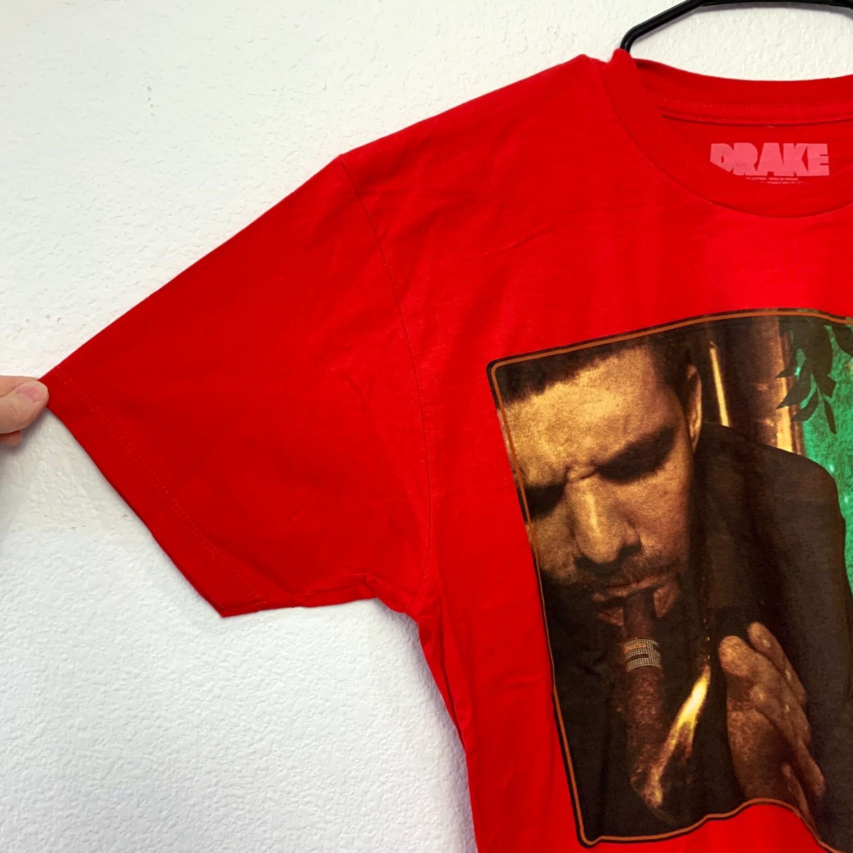 Vintage Drake Tee Shirt Short Sleeve Graphic 2012 Smoke Away From Home Large Red Unisex Adults 100% Cotton T-Shirt Size US L / EU 52-54 / 3 - 2 Thumbnail