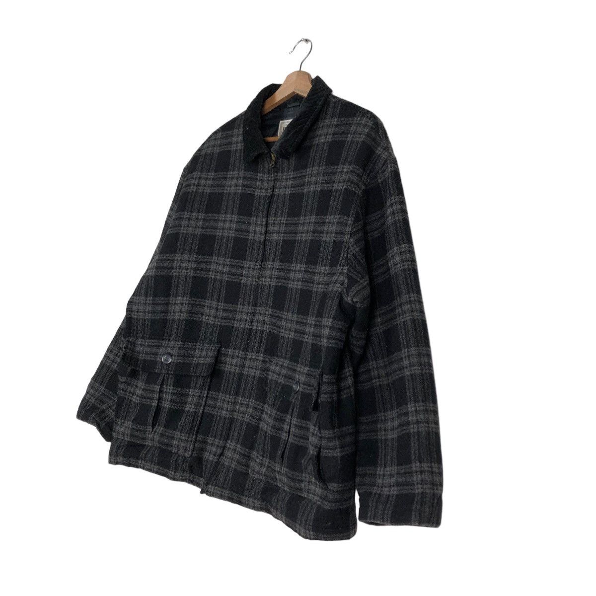 Japanese Brand 🔥Vintage Wool Chore Jacket Be-Hot Japan Tartan Design Size US L / EU 52-54 / 3 - 2 Thumbnail