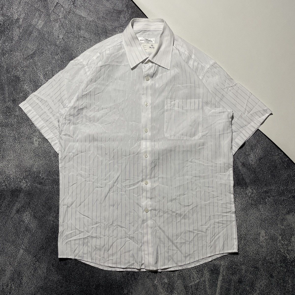 Balenciaga Vintage Shirts Balenciaga BB Embrodiered Logos Pocket Size US L / EU 52-54 / 3 - 1 Thumbnail