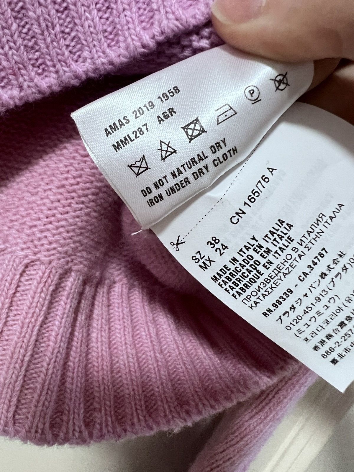 Miu Miu Miu Miu x Disney Pink Bambi Wool Sweater Size XS / US 0-2 / IT 36-38 - 4 Thumbnail