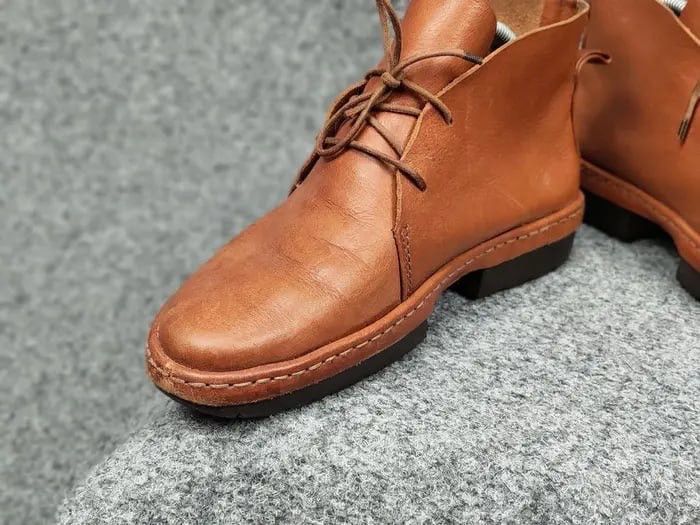 Trippen Trippen Germany Slow f Lacu up Brown Leather Unizes Boots Size US 7 / EU 40 - 11 Thumbnail