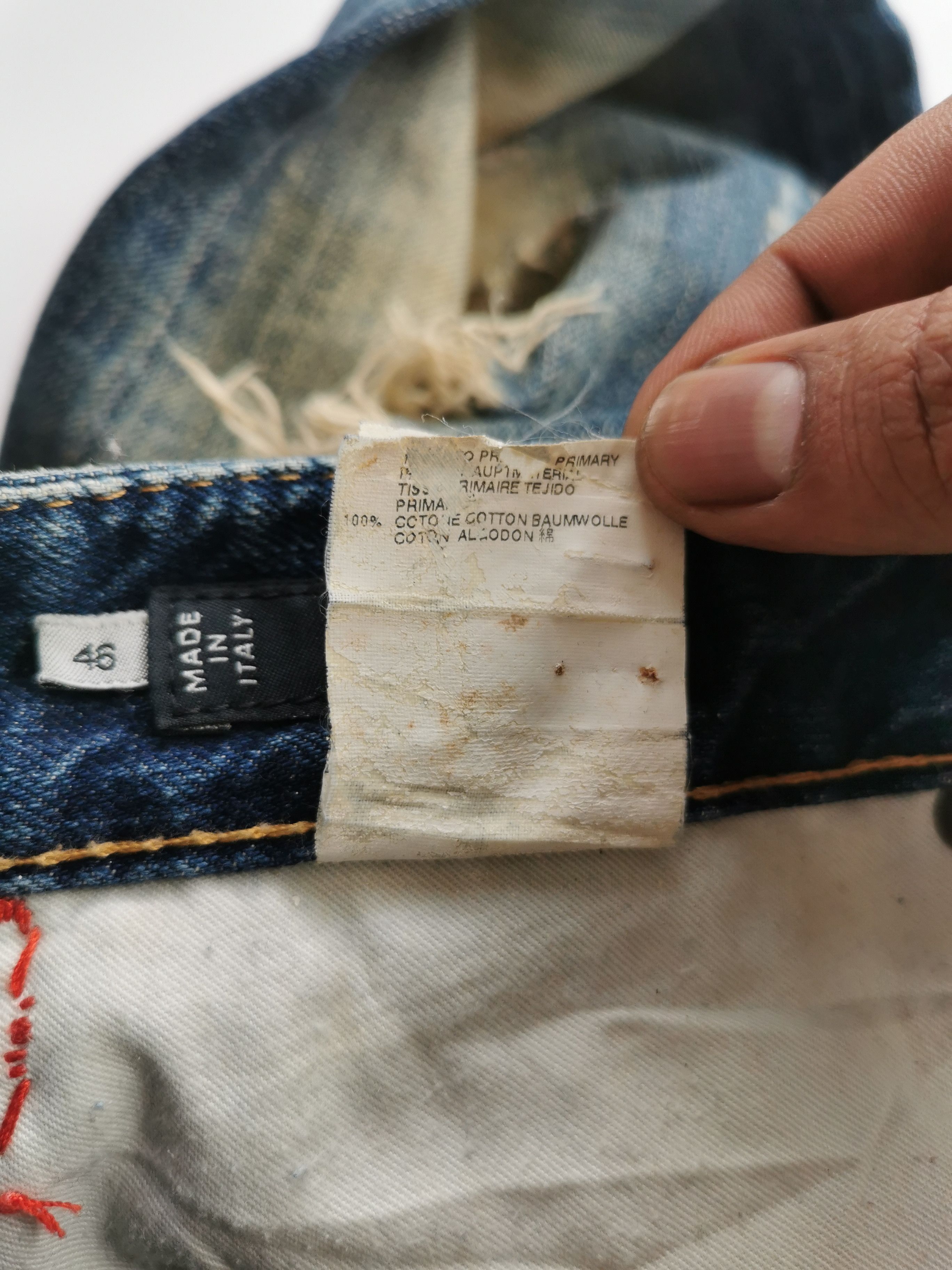 Dsquared2 DSQUARED2 distressed mudwash rusty denim jeans Size US 33 - 2 Thumbnail