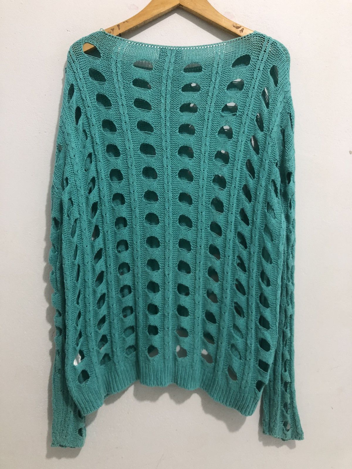 KMRii Japanese Distressed Open Knitted Fishnet Grunge Size US M / EU 48-50 / 2 - 2 Thumbnail