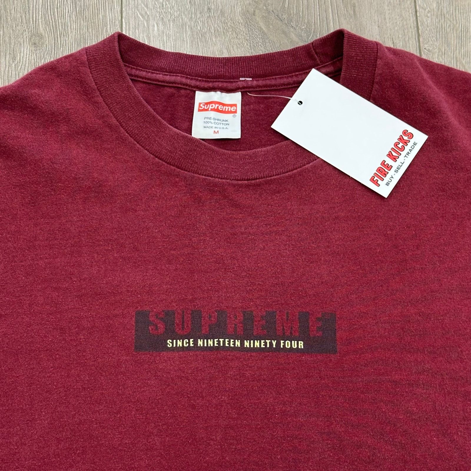 Supreme FW18 Supreme Since 1994 Long Sleeve Tee T Shirt Burgundy Size US M / EU 48-50 / 2 - 3 Thumbnail