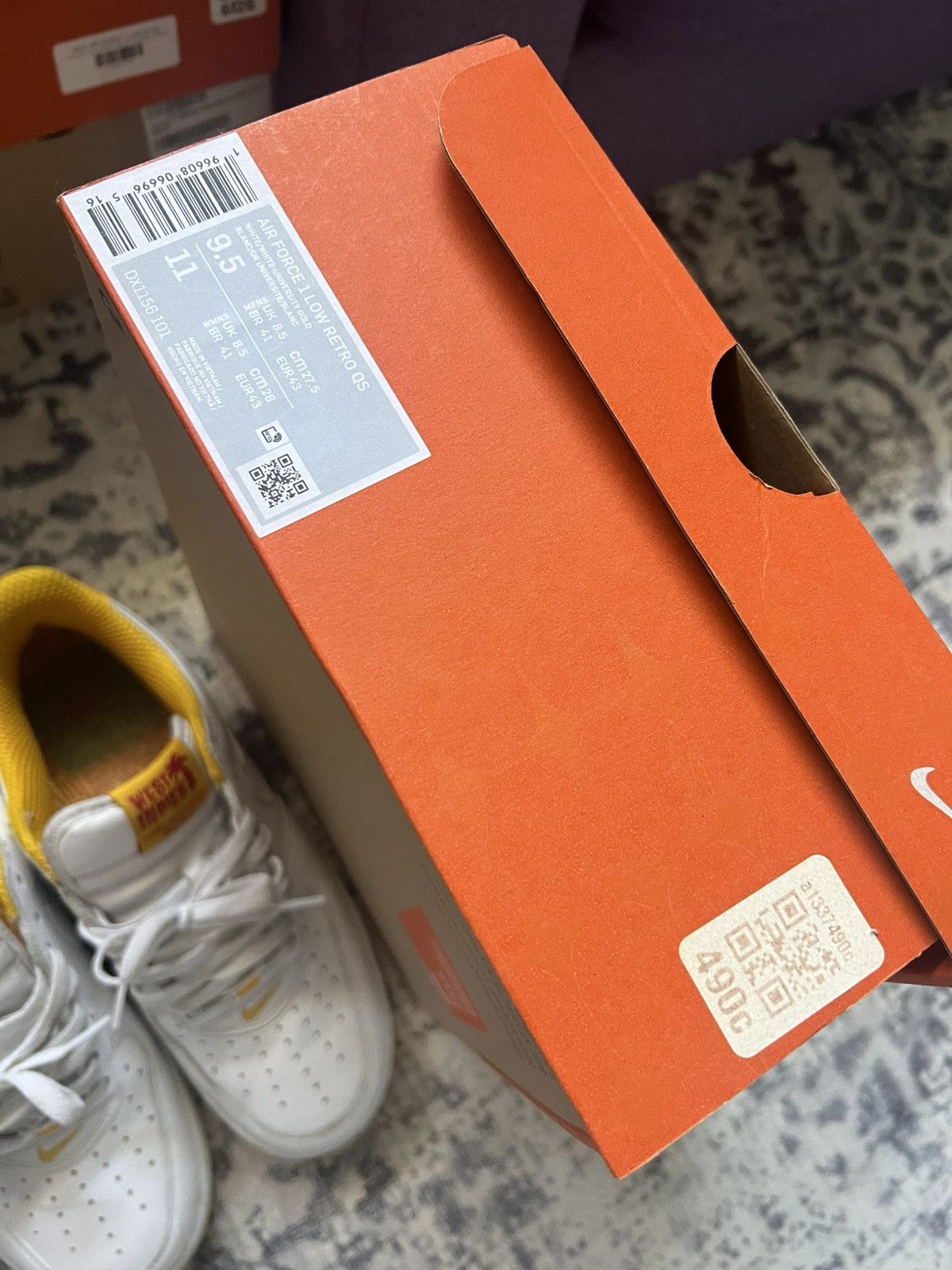 Nike Nike Air Force 1 West Indies Yellow Size US 9.5 / EU 42-43 - 7 Thumbnail