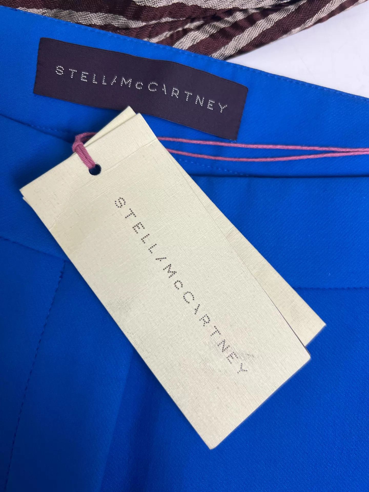 Stella McCartney Stella McCartney Bright Blue Straight Trousers 42 Size 28" / US 6 / IT 42 - 4 Thumbnail