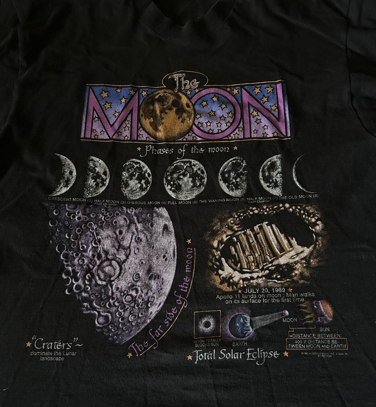 Fruit Of The Loom × Vintage Vintage 1993 fruit of the loom “The Moon” tee Size US L / EU 52-54 / 3 - 2 Thumbnail