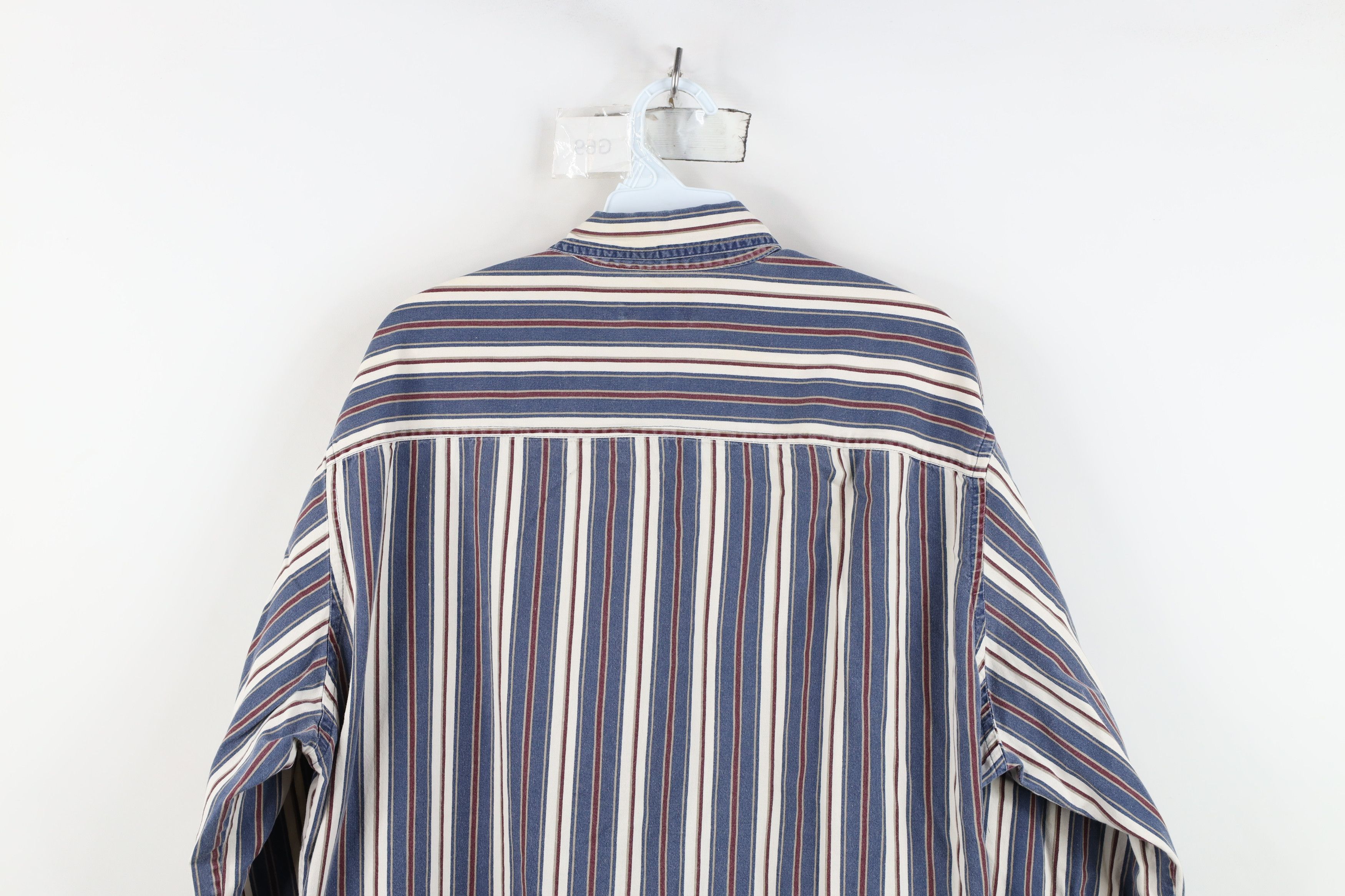 Vintage Vintage 90s Streetwear Block Collared Button Down Shirt Size US XL / EU 56 / 4 - 12 Thumbnail