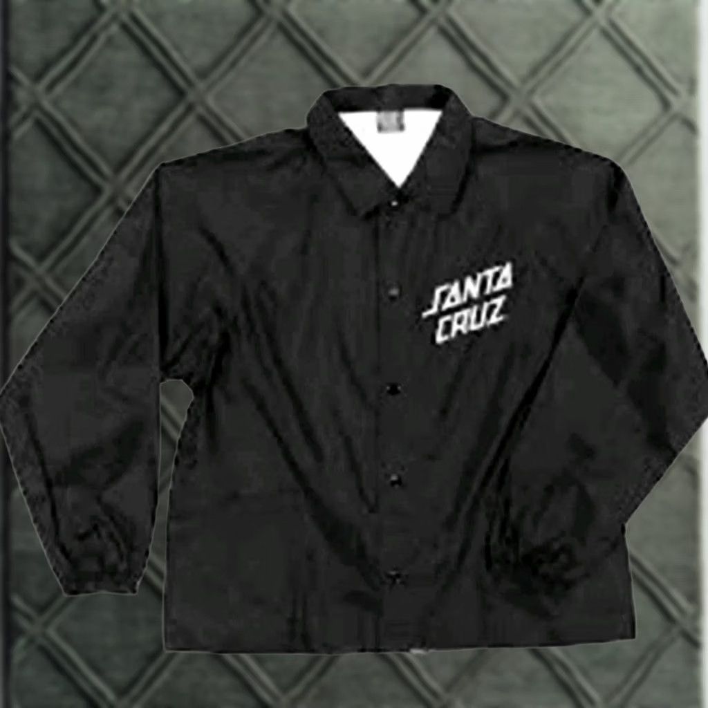Vintage Santa Cruz Skateboards Jacket Windbreaker Men Large Black Y2K 90s Classic Punk Retro Skater Streetwear Size US L / EU 52-54 / 3 - 1 Thumbnail
