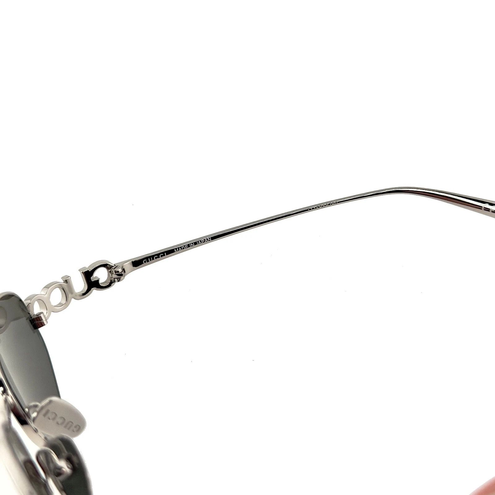 Gucci GUCCI 1935 Gg1935S Silver Mirrored Logo Metal Sunglasses 004 Size ONE SIZE - 6 Thumbnail