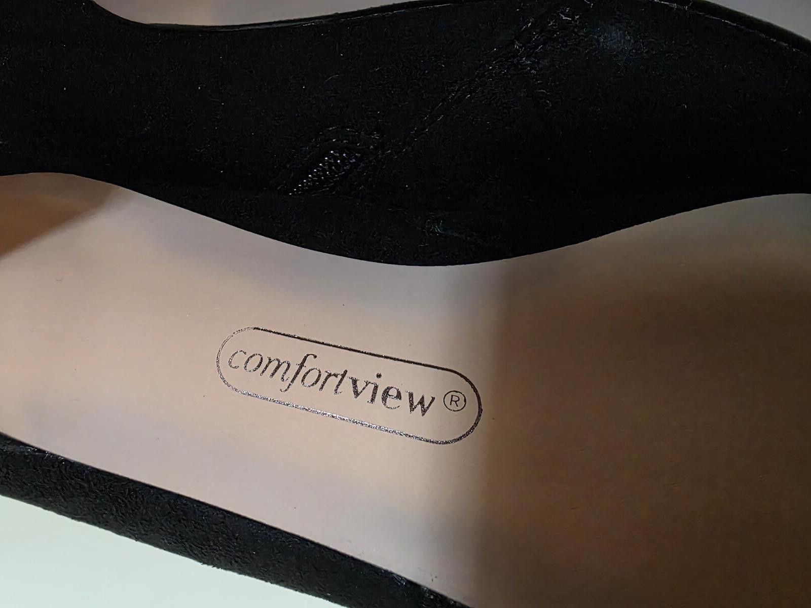 Other Comfortview Black Fabric Kitten Heel Ankle Boots Size 7WW Size US 7 / IT 37 - 7 Thumbnail