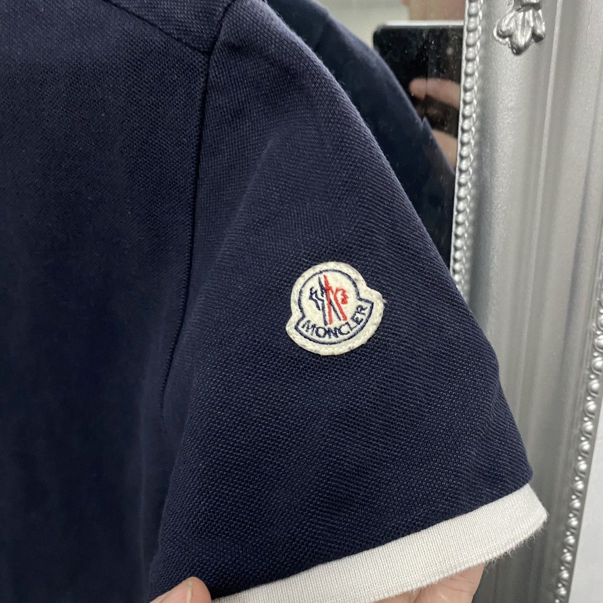 Moncler Moncler Polo Shirt Shoulders Logo Size US XL / EU 56 / 4 - 5 Thumbnail
