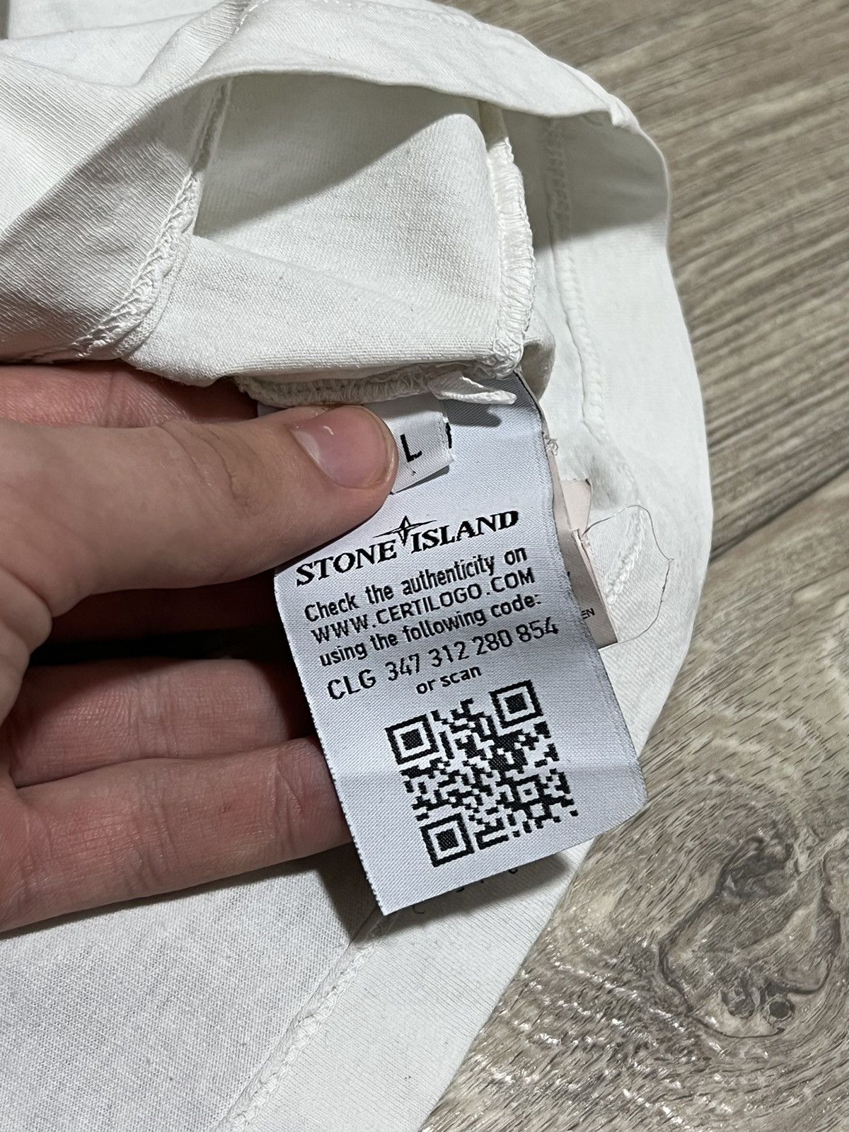 Stone Island × Vintage Vintage Stone Island Big Logo T-shirt Size US L / EU 52-54 / 3 - 8 Thumbnail