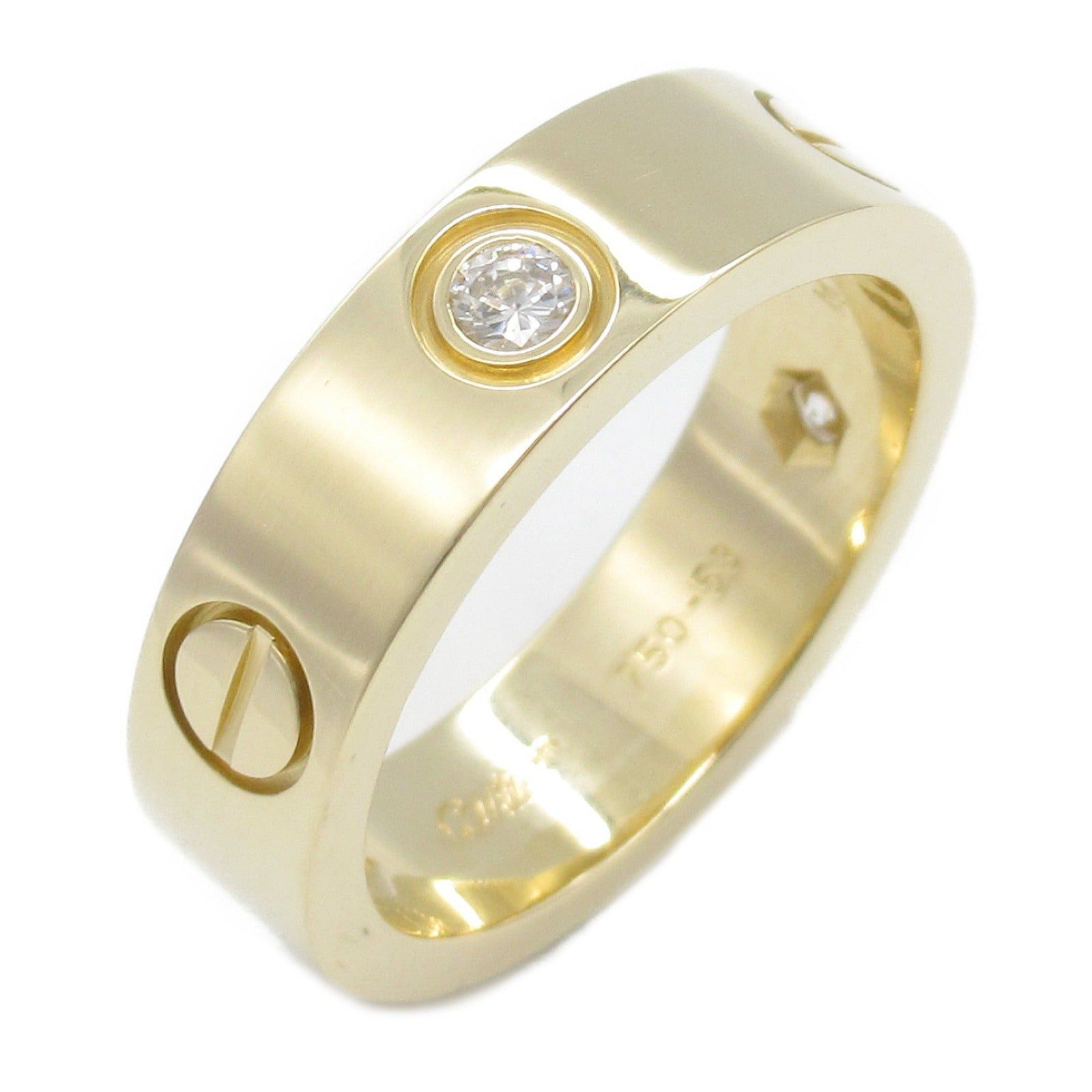 Cartier Cartier Love Ring 3P Diamond K18 (Yellow Gold) Clear Size ONE SIZE - 1 Thumbnail