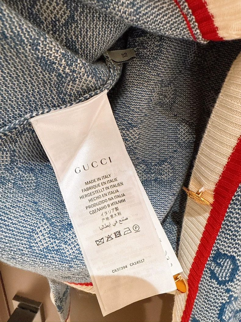 Gucci Gucci Full logo cardigan sweater jacket 2504-Nextarrow Size M / US 6-8 / IT 42-44 - 9 Thumbnail
