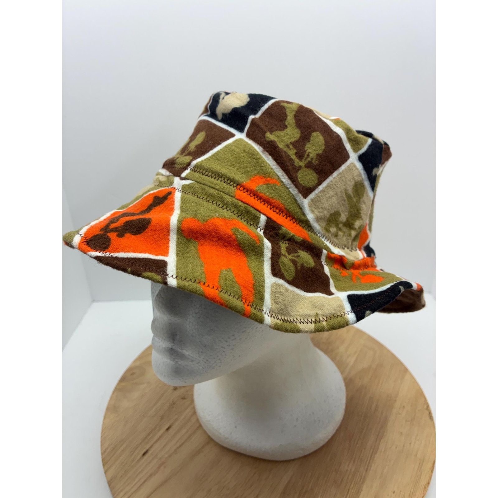 Other Upcycled Skater Patchwork Print Bucket Hat – Small – Felt Size ONE SIZE - 2 Thumbnail