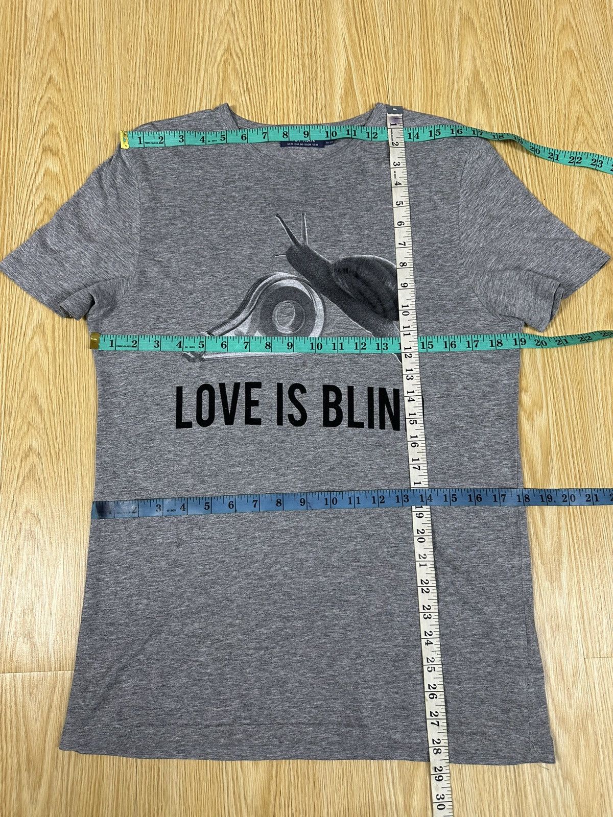 Topman Topman Love Is Blind Tshirt Made in Greece A360 Size US M / EU 48-50 / 2 - 4 Thumbnail