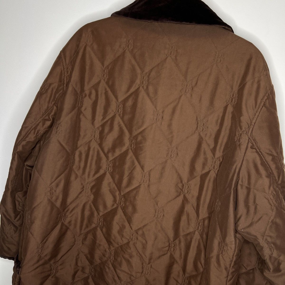 Burberry Vintage Burberry Quilted Brown Coat Jacket Monogram 90s Size US M / EU 48-50 / 2 - 8 Thumbnail