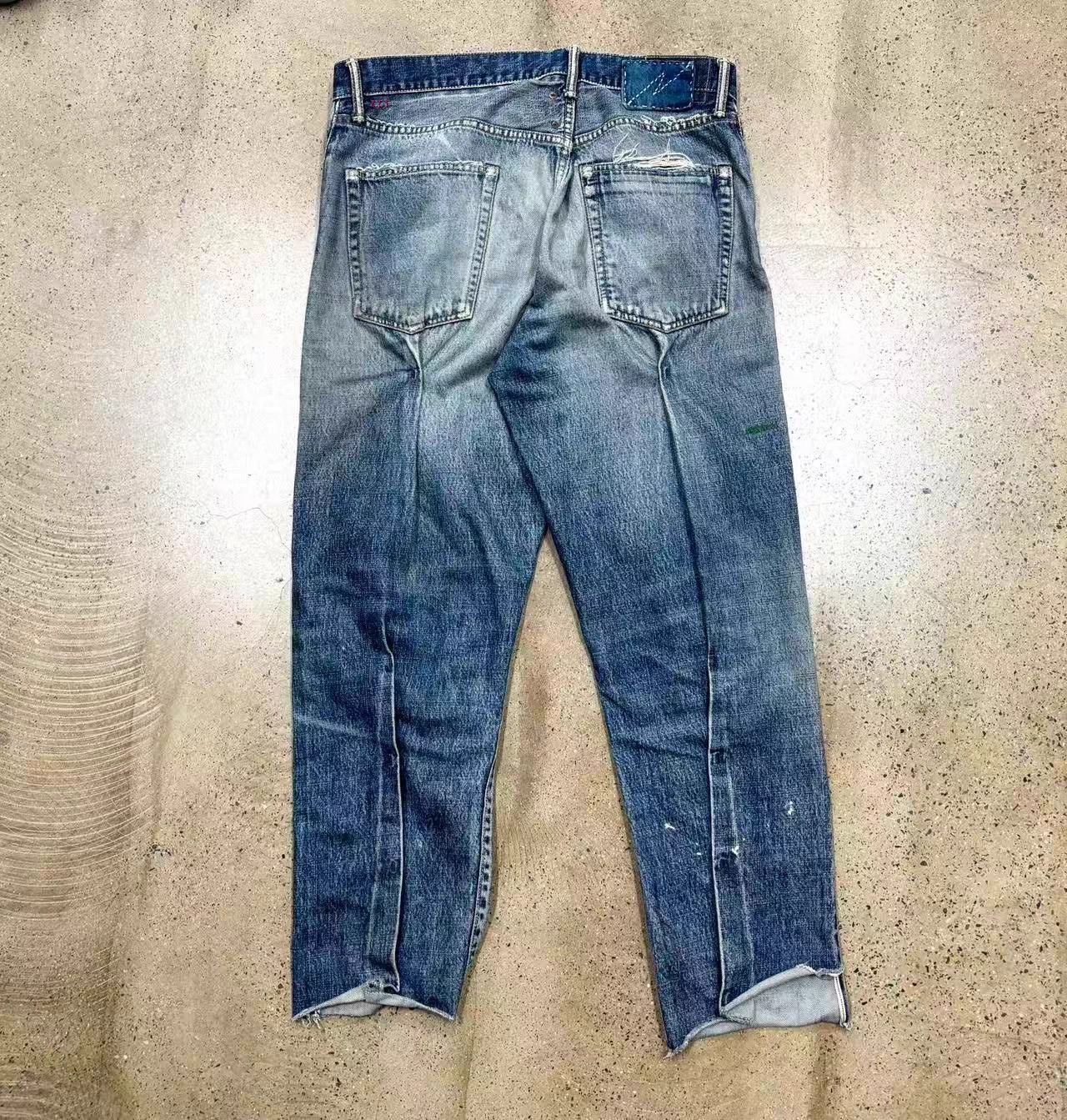 Visvim Visvim 20aw ICT Journeyman Camo Denim Distressed Holes Size US 32 / EU 48 - 2 Thumbnail