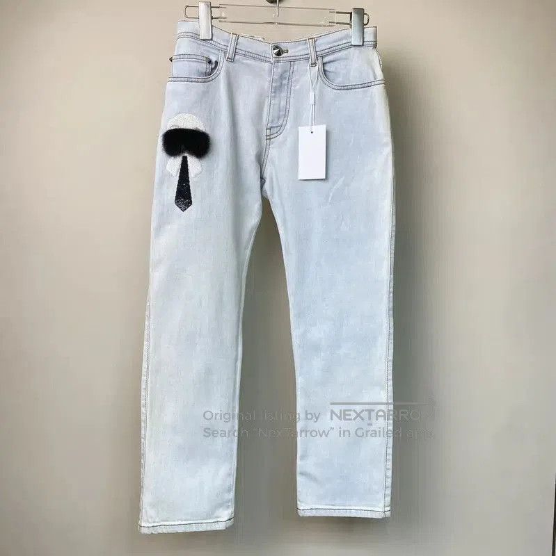 Fendi Fendi Light Blue Cotton Women's Jeans . Size 23" - 1 Thumbnail