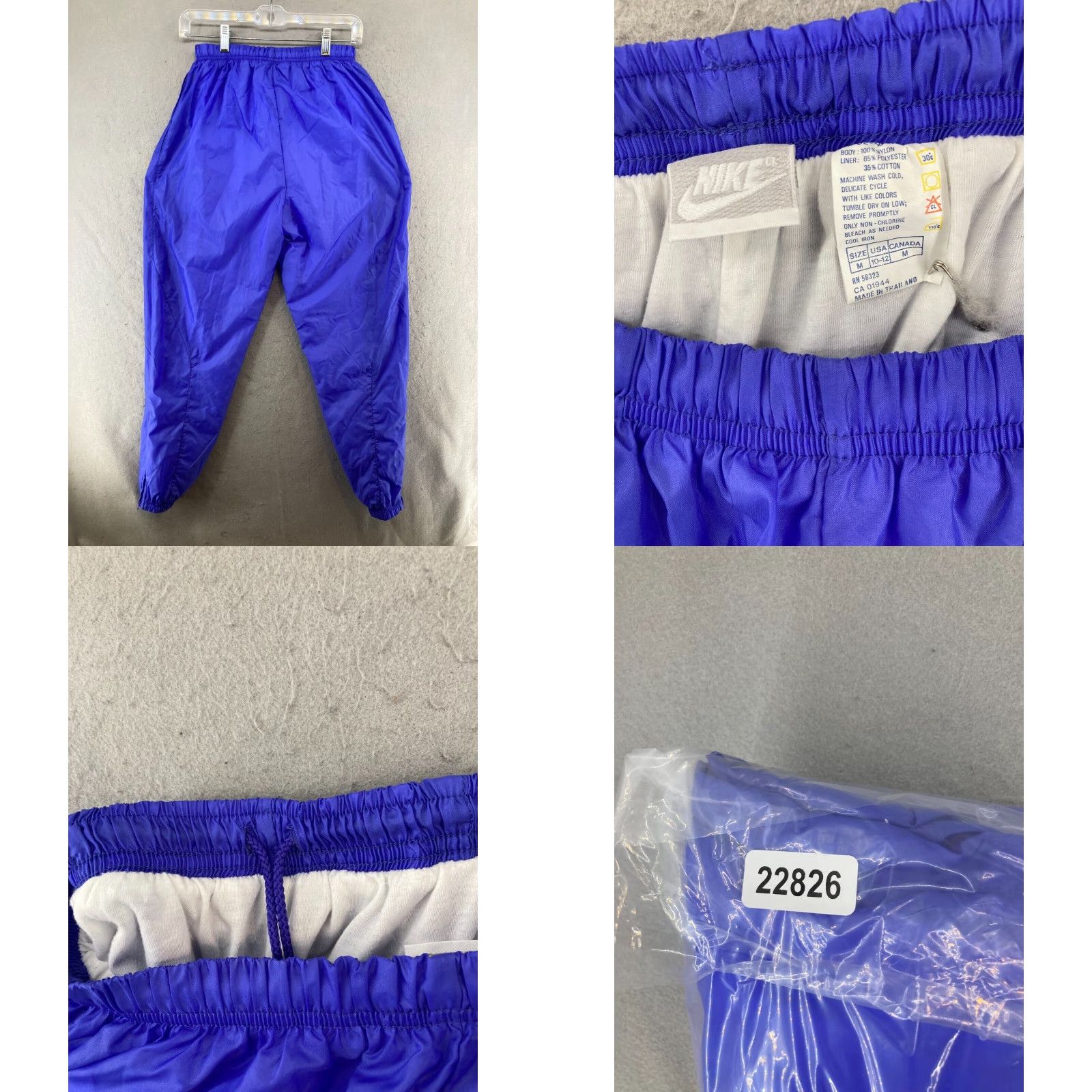 Nike Nike Womens Windbreaker Pants Medium Blue Vintage Tapered Lined Size 32" / US 10 / IT 46 - 8 Thumbnail